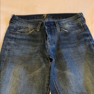 7 For Mankind cropped wide leg jeans 26